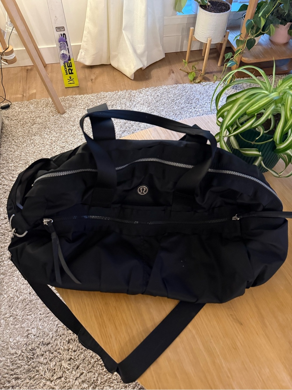 lululemon athletica Black Duffel Bag